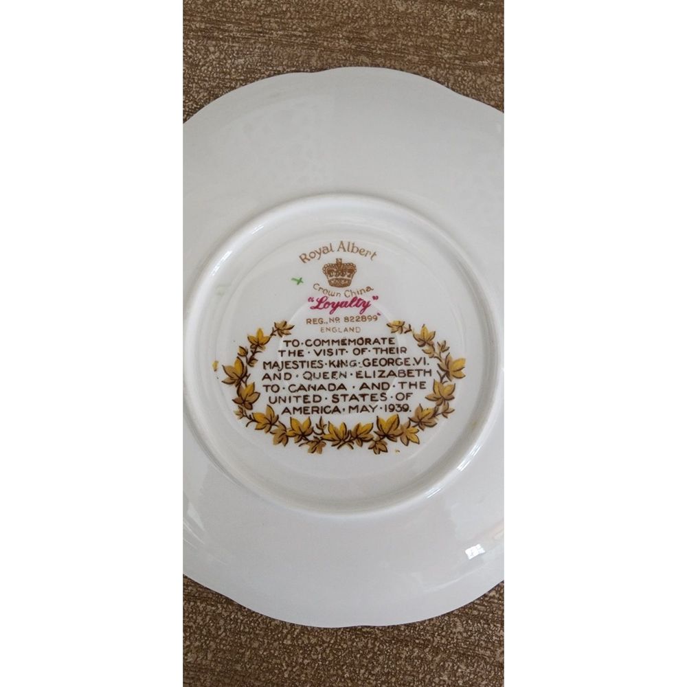Vintage Royal Albert Loyalty Cup & Saucer Commemorative Set - Picture 2 of 9